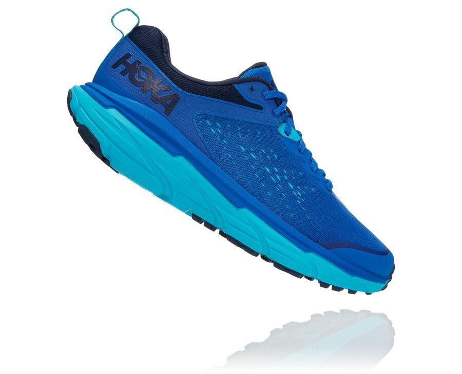 Hoka Australia One One Challenger ATR 6 - Mens Trail Shoes Blue - KHOSV-7032